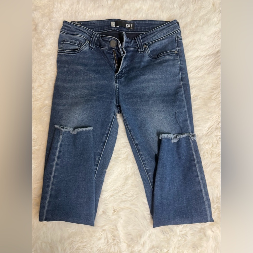 Kut from the Kloth Dark Blue Cropped Jeans